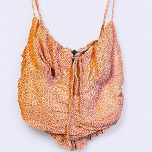 Cotton Candy Orange Floral Camisole